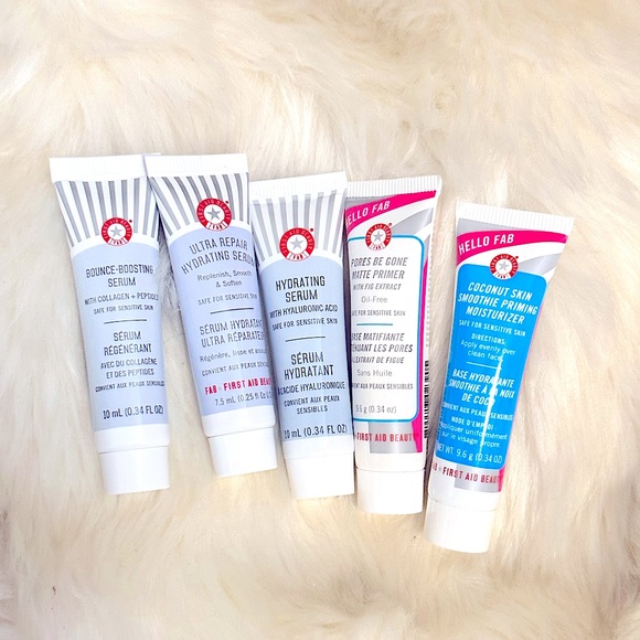 [NEW 5PC] FIRST AID🌟🔝RATED SKINCARE DISCOVERY KIT Deluxe Minis: Serums/Primers - Picture 3 of 13